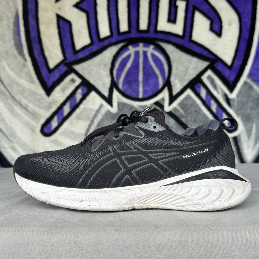 Size 11.5 - Asics Gel Cumulus 25 Mens Neutral Cushion Shoes Black 1011B620